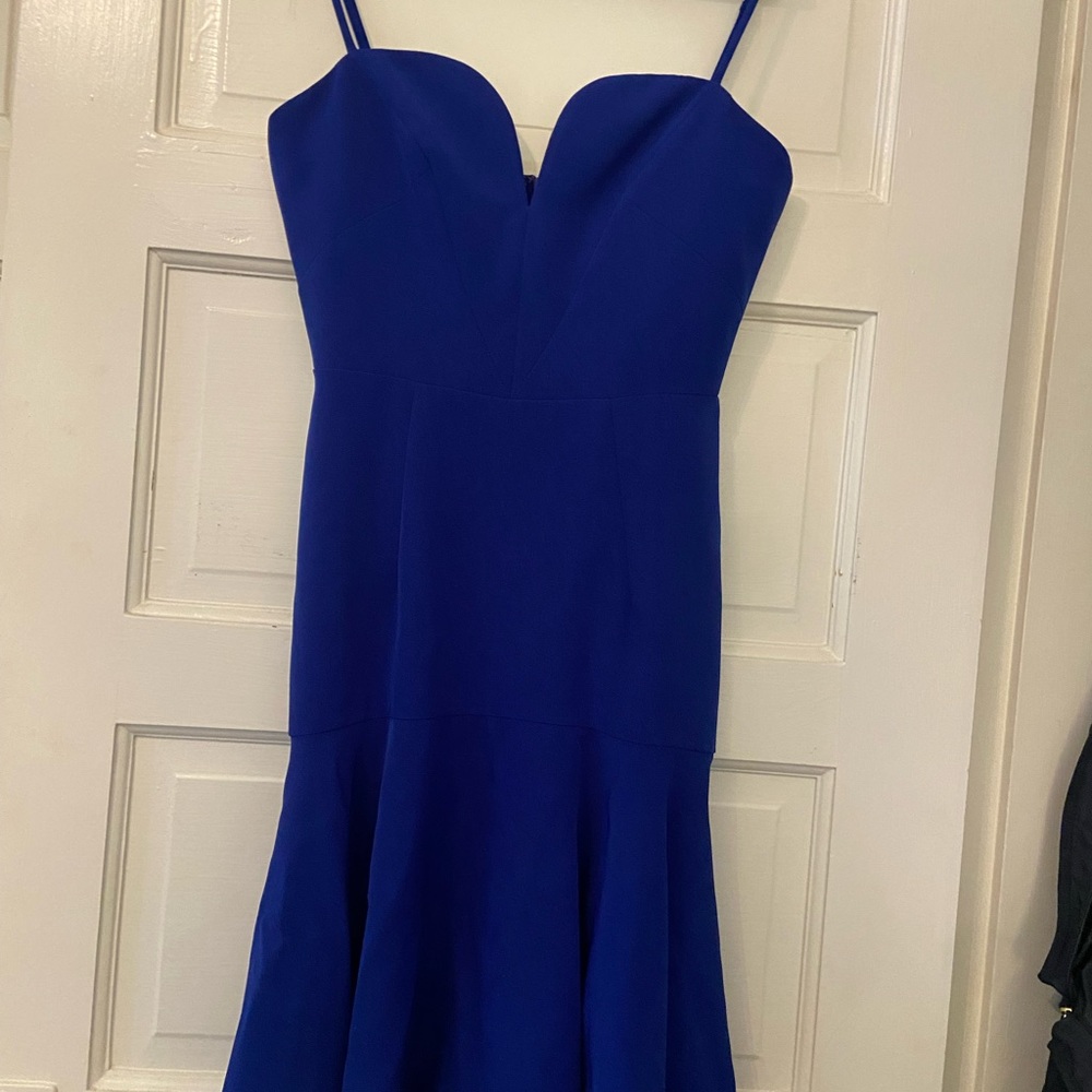 Cobalt Blue Milly Size 2 Cocktail Dress